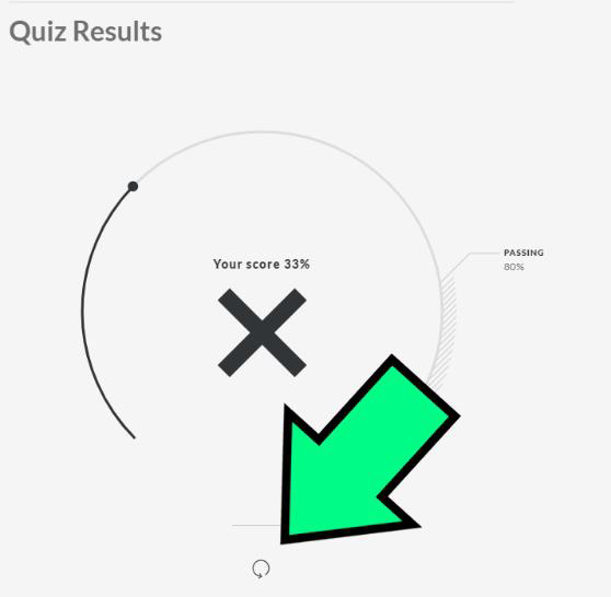 quiz results retake